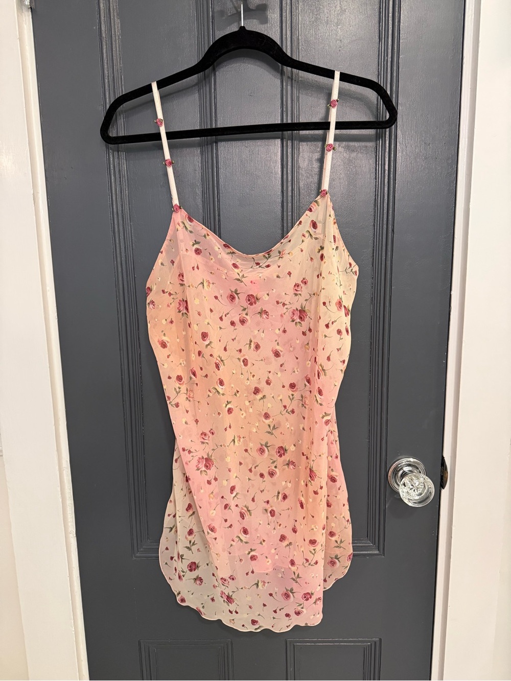 Vintage Josie Natori Slip Dress Chiffon size large